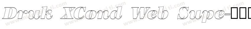 Druk XCond Web Supe字体转换